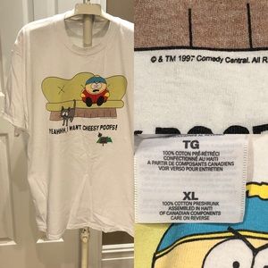 Vtg 97 South Park Cheesy Poofs tee